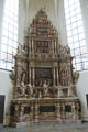 das Epitaph von Johann-Friedrich II. in der Morizkirche von Coburg aus Heldburger Alalbaster