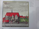 Paulinerkirche auf historischem Stich von 1749