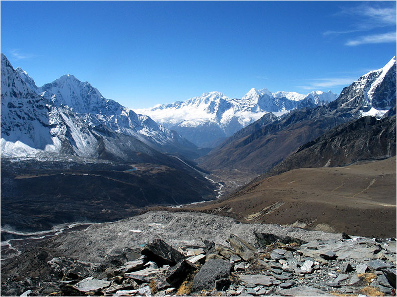 Imja-Khola-Tal nach Tengpoche.