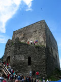 Burg Wittinghausen - Vitkuv kamen (1.035mNN) am Erffnungstag der Aussichtsplattform