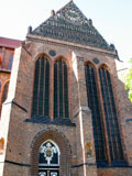 Giebel des südlichen Querhauses der Nicolaikirche Giebel des südlichen Querhauses der Nicolaikirche