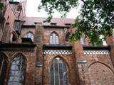 wiederaufgebaute Georgenkirche von Wismar wiederaufgebaute Georgenkirche von Wismar
