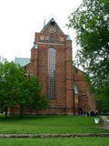 massiver Westgiebel der Klosterkirche massiver Westgiebel der Klosterkirche