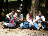 das Organisationteam bei der Pause