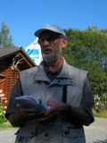 Karl Mielke erlutert die Geschichte des Rothaargebirges