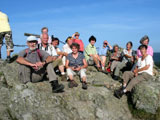 die Gipfelmannschaft auf den Bruchhauser Steinen