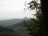 Wartburgblick vom Rennsteig an der Hohen Sonne