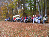 auf der 1997 cm lange Bank oberhalb von Hetschburg 