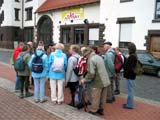 Tagesbeschreibung am Bahnhof Wernshausen durch Traudel Wehling