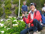 Ana-Paula bereit zum Marsch 800 m durch den Tunnel