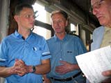Vater und Sohn Pfretzschner im Gespräch Vater und Sohn Pfretzschner im Gespräch
