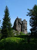 der Windfelsen am Hohen Stein - überwältigende Aussicht ins böhmische Becken der Windfelsen am Hohen Stein - überwältigende Aussicht ins böhmische Becken