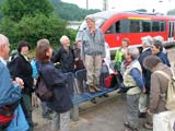 Kleine Leute ganz gro - Tageserluterung auf dem Gschwitzer Bahnhof