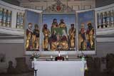 gotischer Schnitzaltar in der St. Petri-Kirche in Wandersleben