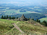 Blick in die Ebene ber das Fliegerdenkmal