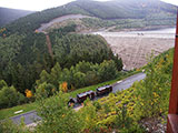 die Leibis-Talsperre  2005 fertiggestellt (letzte Thringer Schwergewichtsstaumauer) 