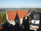 Blick vom Turm der Veste ins Werratal und zum Thringer Wald