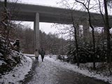 fulufiger unter dem rasenden Verkehr des 21. Jhdt. - Zeitzgrundbrcke (A4)