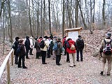 an der Tafel "Steinbruch" wird natrlich der Muschelkalk Terebratula erlutert (vor 250 Mio. J.)