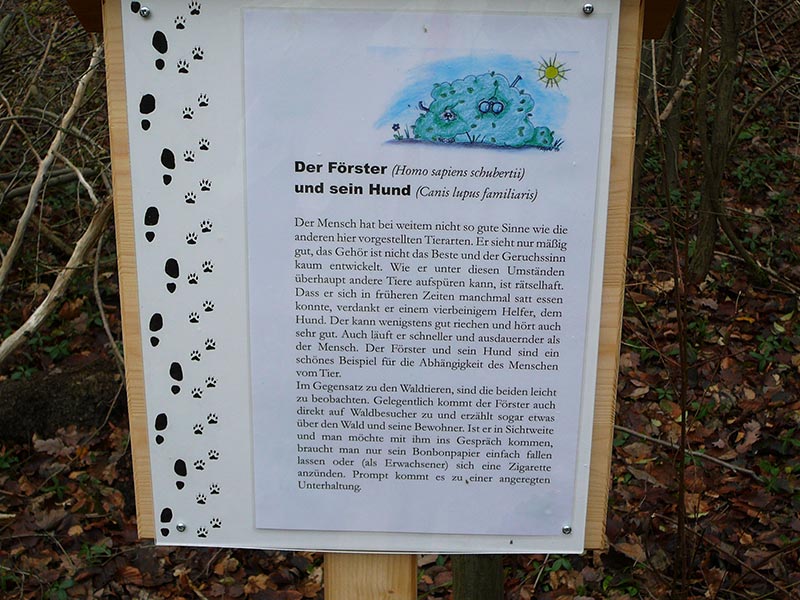 ... wird auch das Verh?ltnis  Mensch - Tier  erl?utert