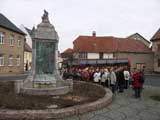 am Lutherbrunnen in Mansfeld