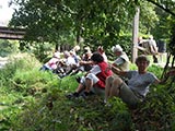 Rast im Park von Hainsberg an der Wilden Weieritz