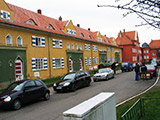 historisch sanierte Reihenhuser