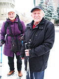 Unsere Ehrenmitglieder Gudrun + Manfred Salzmann nahmen Dank des Fahrdienstes S. Dllings an der Wanderung teil