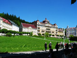 herrliches Hotelgebude - heute noch ruins