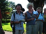 das Wanderleiterteam nach der Auszeichnung mit den Preisschmetterlingen