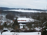 Blick von Siedlersfreud nach Bevedere ber das Ilmtal