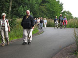 die Spitze der Wandergruppe auf dem Weg ins Schortetal