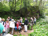 am Standort der historischen Voglersmhle im Schortetal ist nur noch der Felsen zu sehen