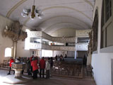 in der riesigen Hallenkirche mit dem Epitaph des Vitzthum von Eckstedt - dem Erbauer des Schlosses - von 1579