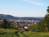 Blick auf Kahla im herrlichen Saaletal