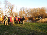 bis zum Wehr der Neidamhle lief die Wandergruppe