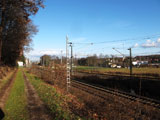 hier trennen sich die Bahnhauptstrecken Gera - Glauchau und Leipzig - Zwickau