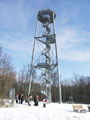 Hurra, es ist geschafft, wir sind am Wanderziel - Brgerturm auf dem Krahnberg