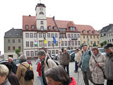 schnell noch einen Blick auf das Rathaus - dann geht es schon zur Stadtkirche St. Matthi