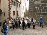 Besichtigung der Burg -Erluterung im Schnelldurchlauf - dann geht es individuell weiter