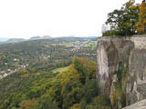 die Position des Fotografen auf dem Knigstein mit Blick ber Pfaffendorf