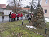 geologisch interessantes Denkmal aus Steinen der Elstereiszeit in Niederreissen