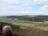 von der Aussichtplattform nach Sden gesehen Richtung Siegelbach - Plaue