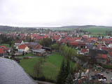 Rundblick ber Grfinau-Angstedt vom Kirchturm bis zur ICE-Brcke Nrnberg-Erfurt