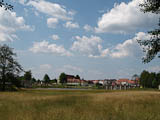 Blick zum Fischhof und Fischhofbrcke - Sommersitz der bte von Waldsassen