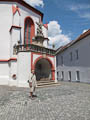 etwas Zeit zur Stadtbesichtigung war auch - an der Stadtkirche von Tirschenreuth