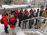 Start der Winterwanderung am Zeughausplatz Bad Berka