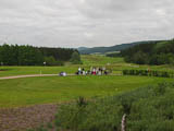 Blick nach Nordwest ber den Goethekurs der Golfanlage