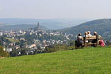 es ist schon ein herrlicher Ausblick auf die Stadt Schneeberg