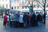 am Goethebrunnen von Coudray vor dem Goethehaus sieht es schon anders aus!